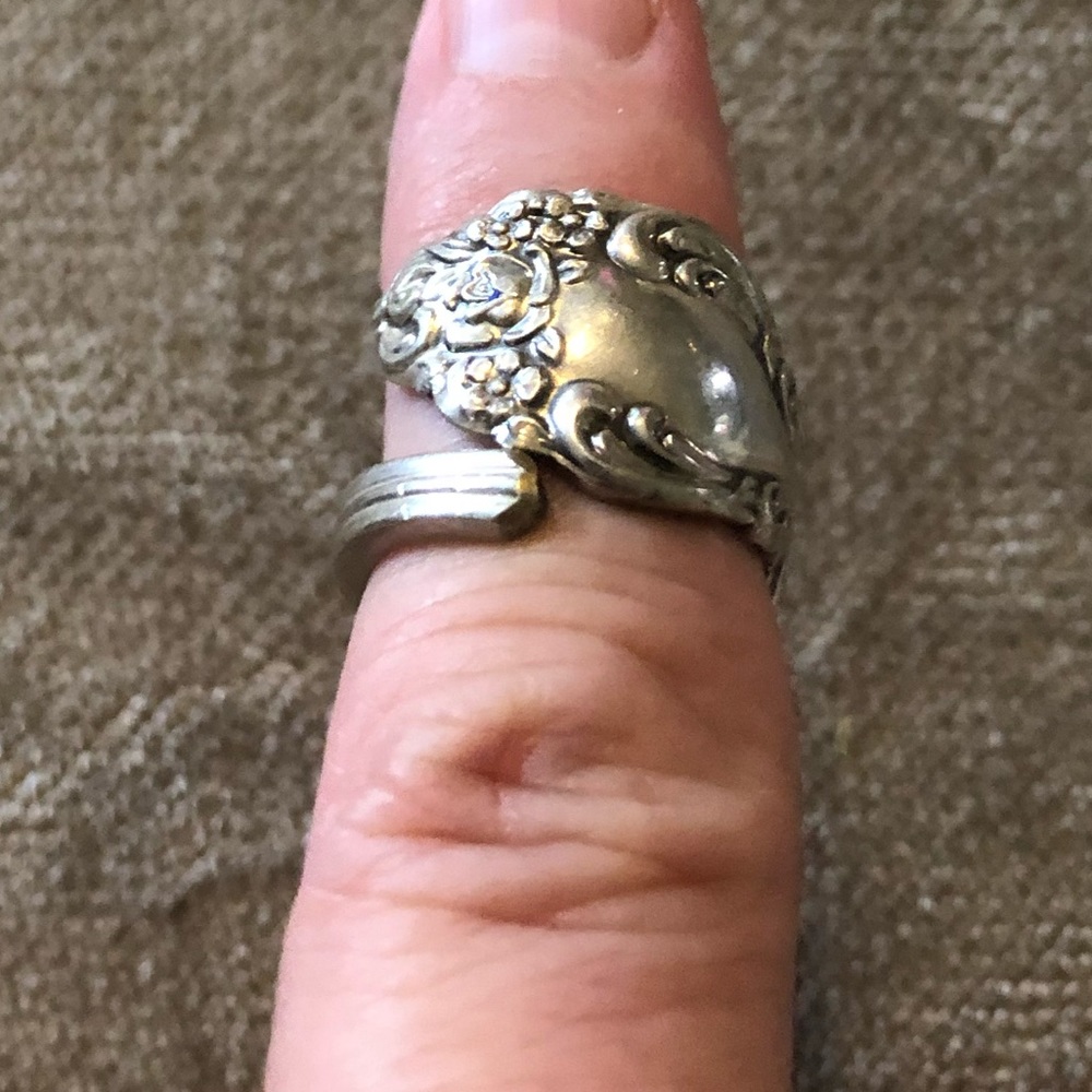 Rogers Silver Spoon Ring